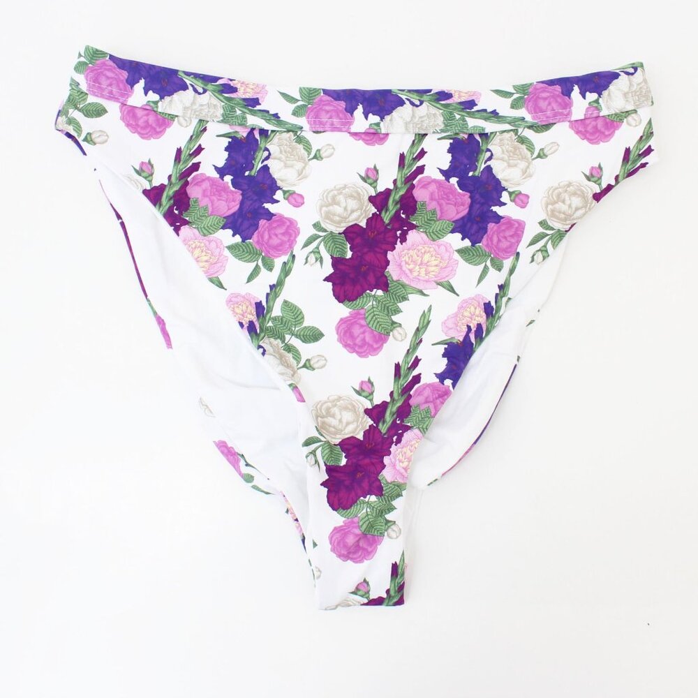 Dippin Daisys Wild Iris Floral High Waist Bikini Bottom